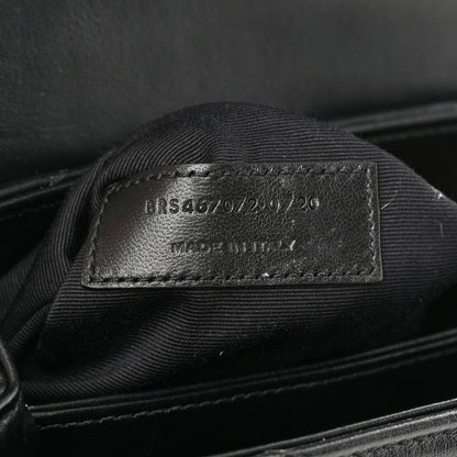 Saint Laurent Calfskin Y Quilted Monogram Toy Loulou Crossbody Bag Black 7 of 15
