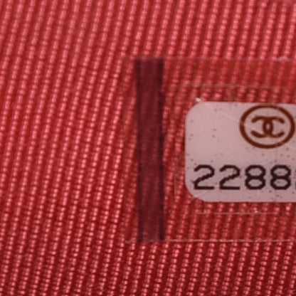 Chanel Caviar Quilted Card Holder Dark Pink 8 of 9
