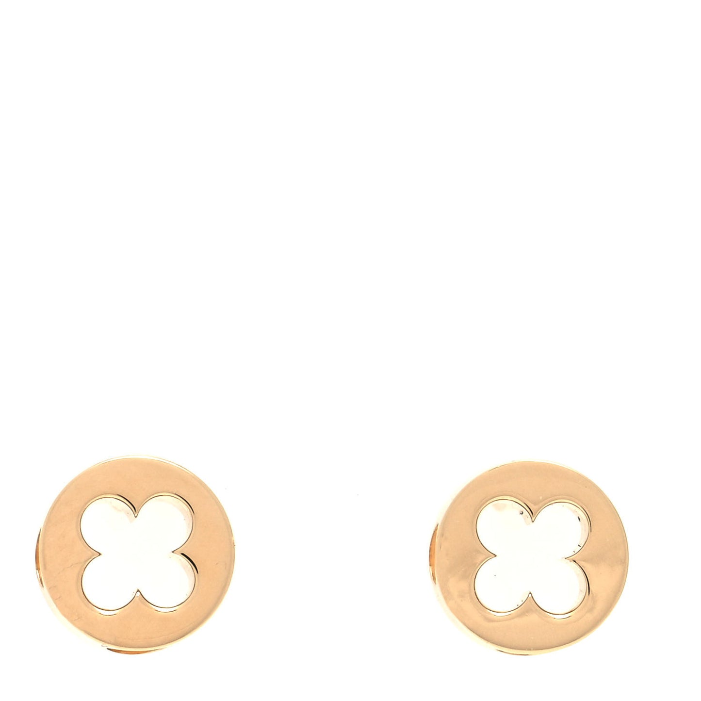18K Yellow Gold Empreinte Ear Studs Earrings