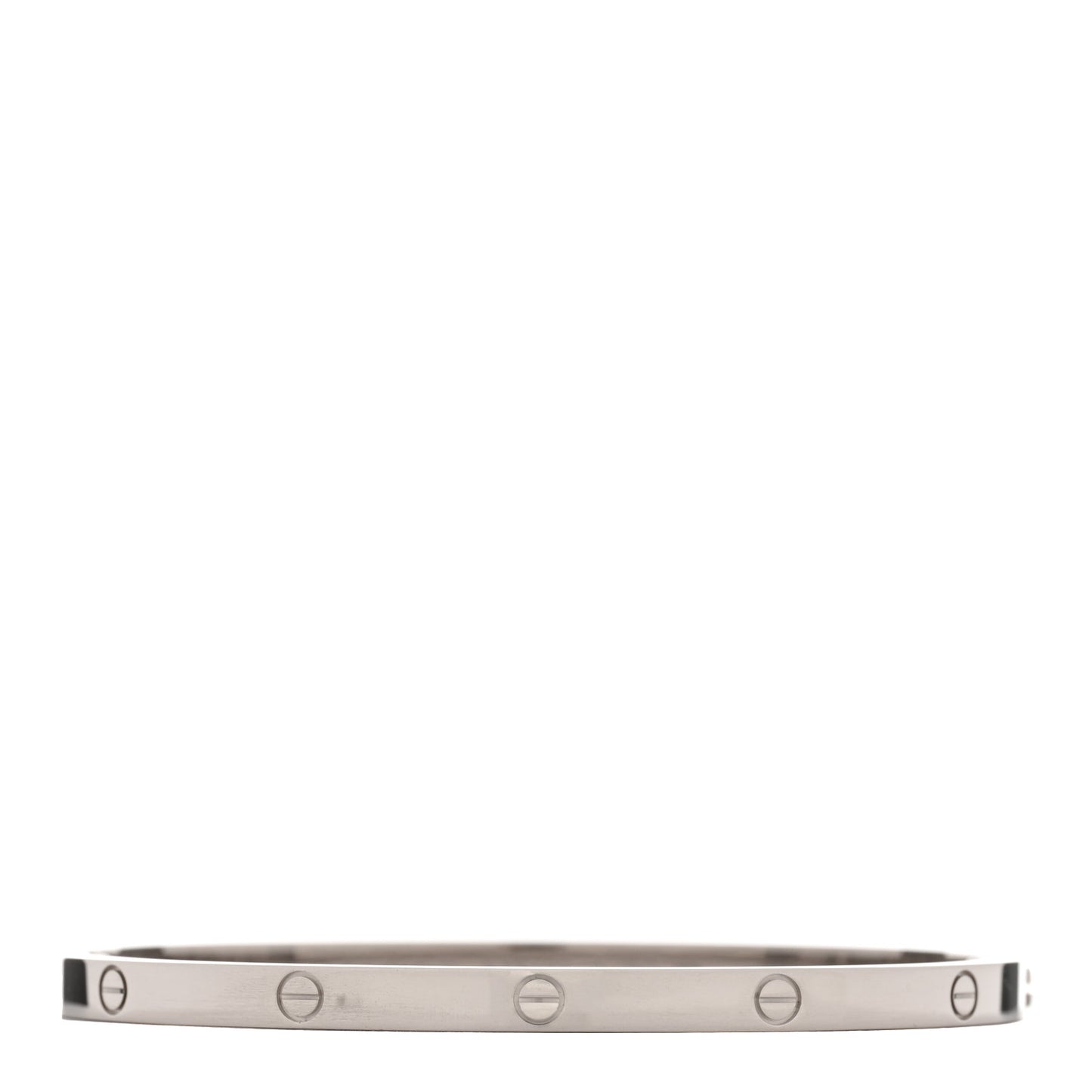 18K White Gold Small LOVE Bracelet 16