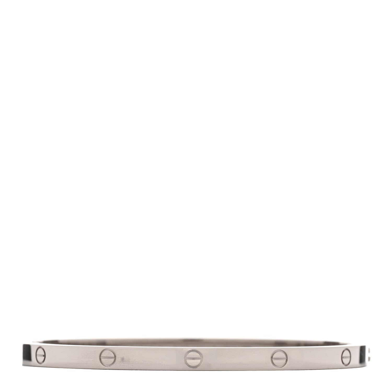 Cartier 18K White Gold Small LOVE Bracelet 16 1 of 5