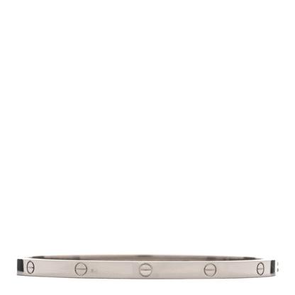 Cartier 18K White Gold Small LOVE Bracelet 16 1 of 5