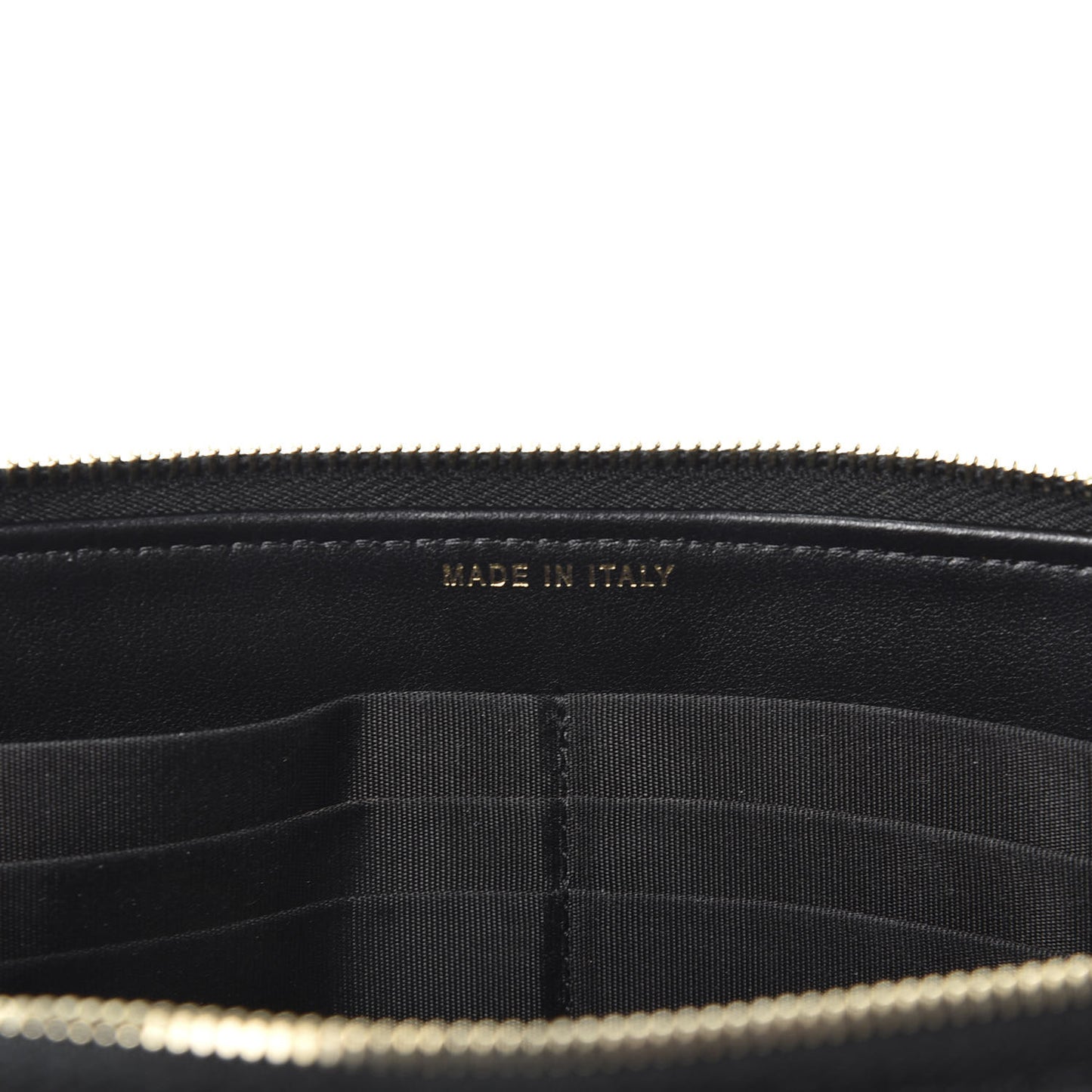 Caviar Quilted Small Zipped Boy Pouch Black