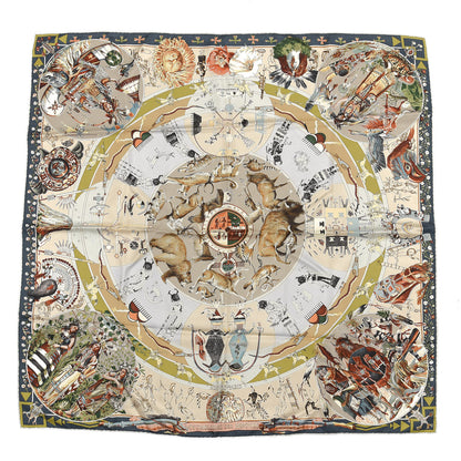 Hermes Silk Mythologies des Hommes Rouges Scarf 90 1 of 4