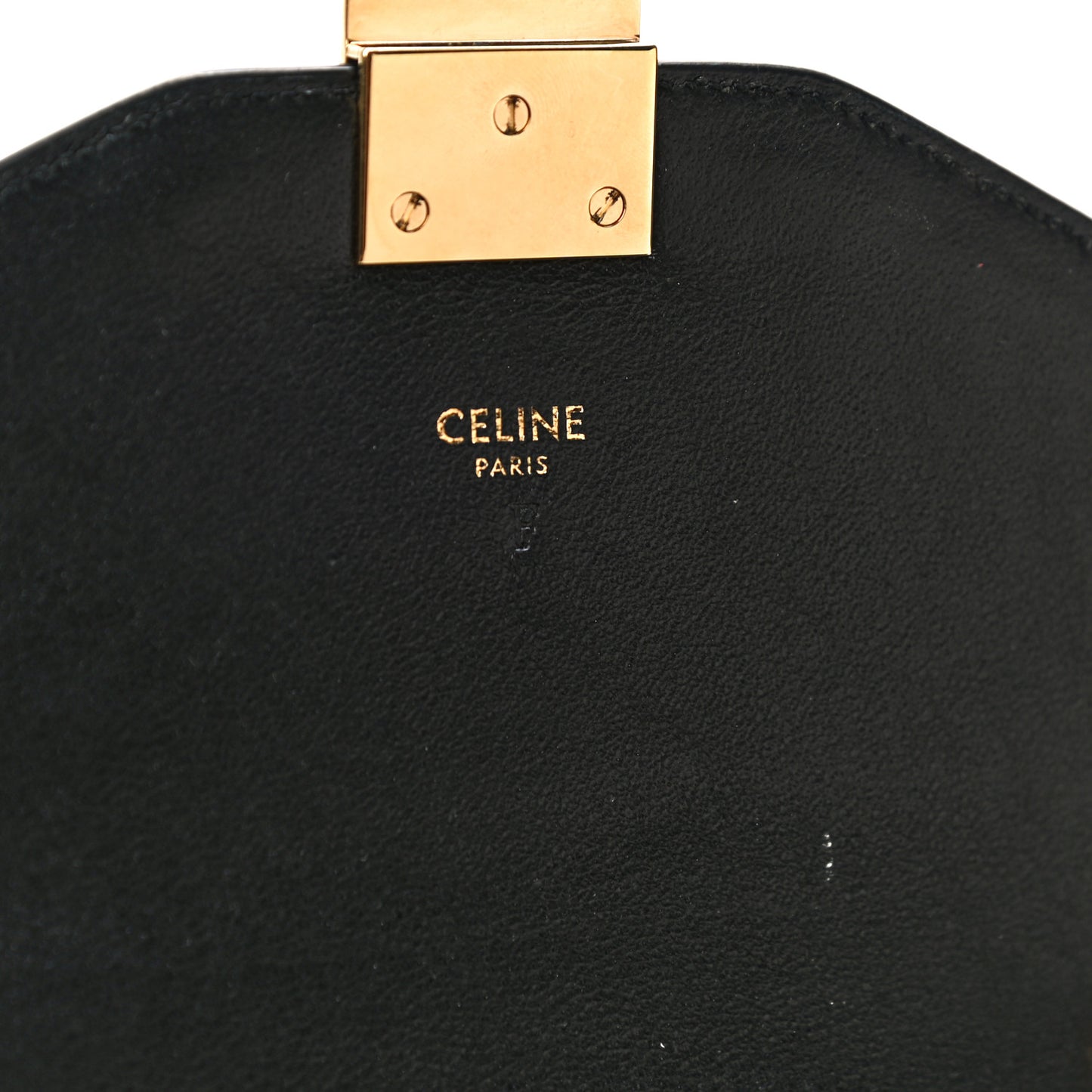 Shiny Calfskin Medium C Bag Black