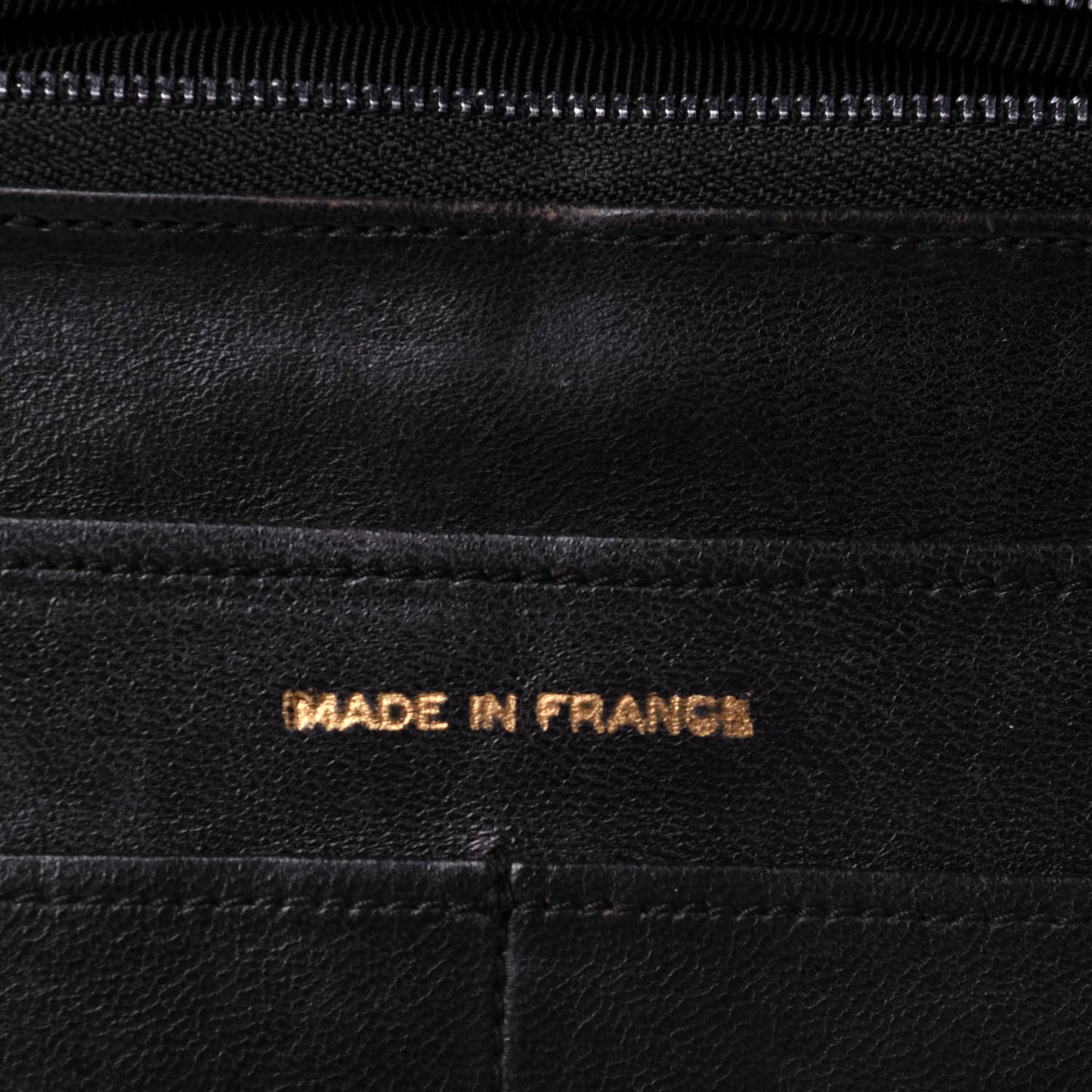 Lambskin Quilted CC Clutch Black