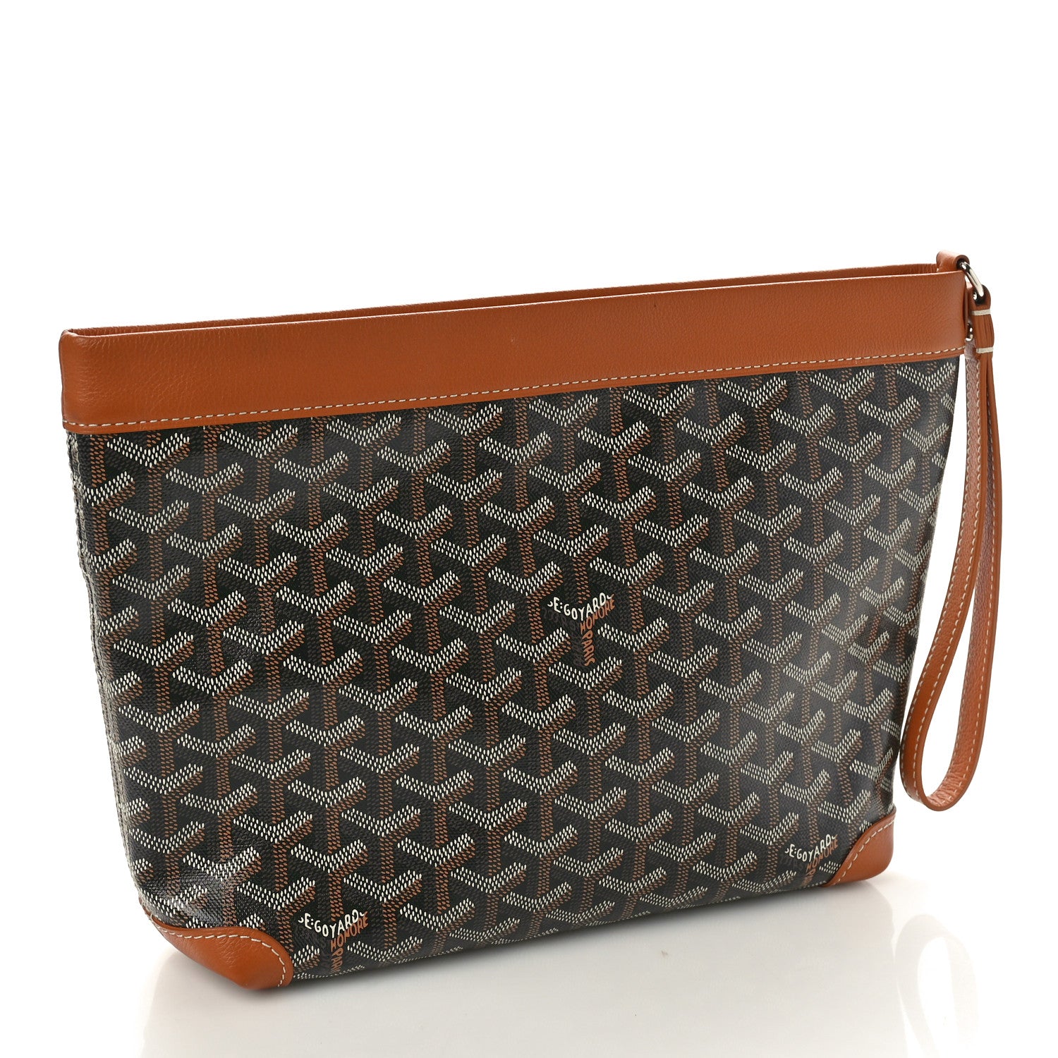 Goyard Goyardine Conti Pouch Black Gold 3 of 9