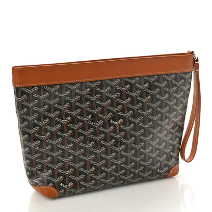 Goyard Goyardine Conti Pouch Black Gold 3 of 9