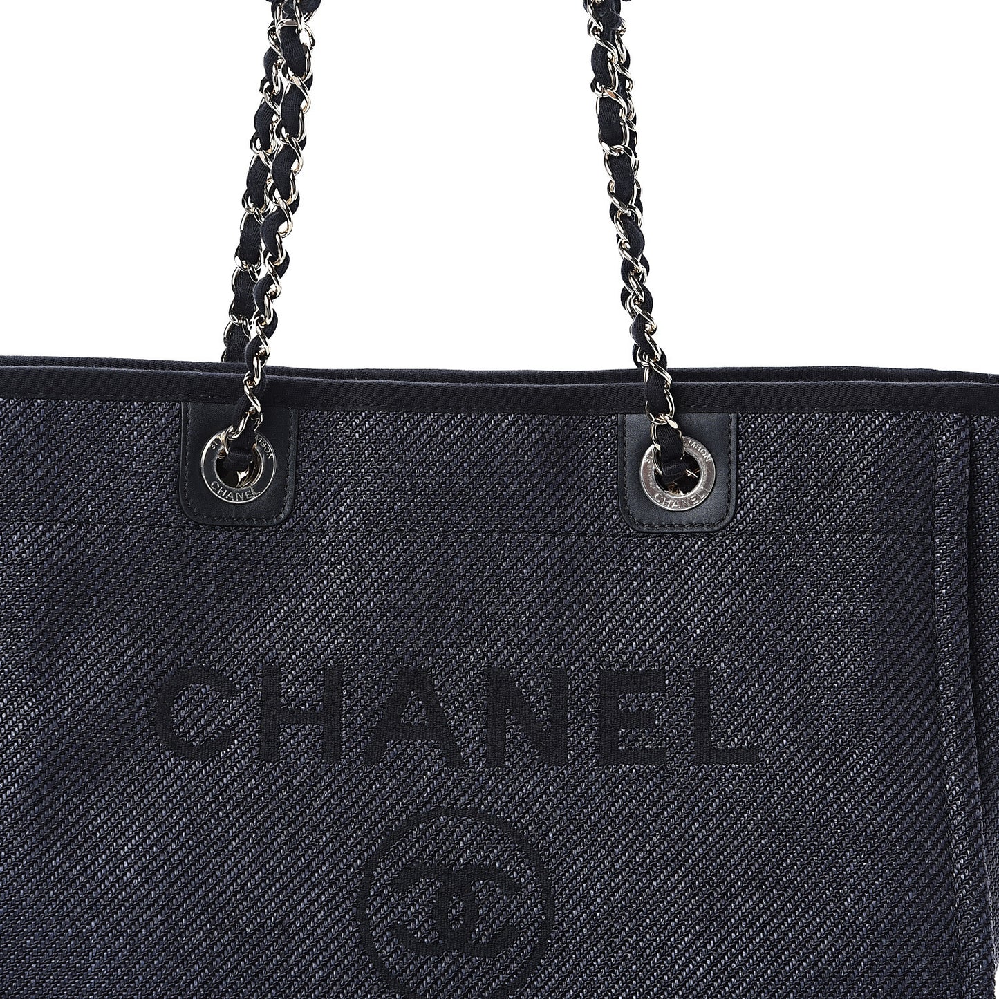 Canvas Small Deauville Tote Black