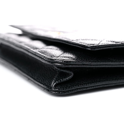 Chanel Caviar Quilted Wallet On Chain WOC Black 10 of 14