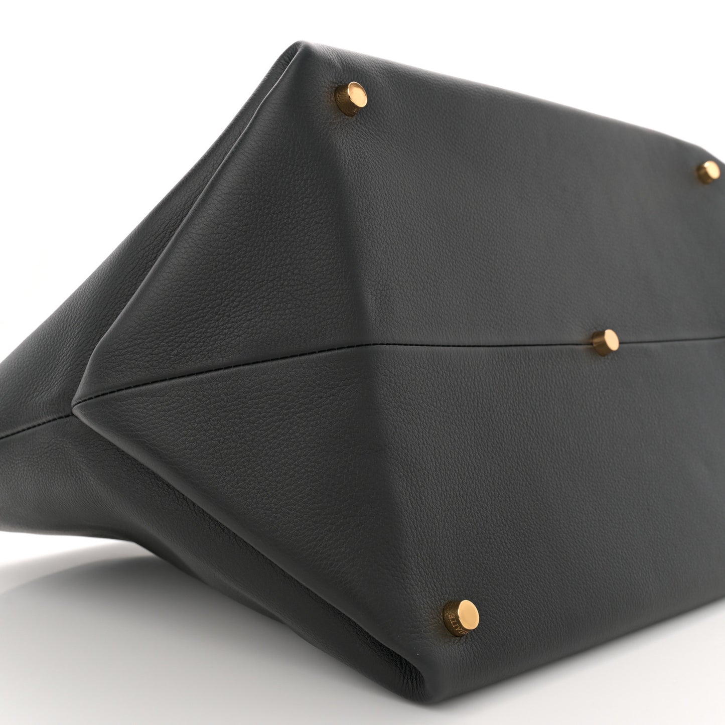 Smooth Calfskin Medium Amelia East West Tote Black