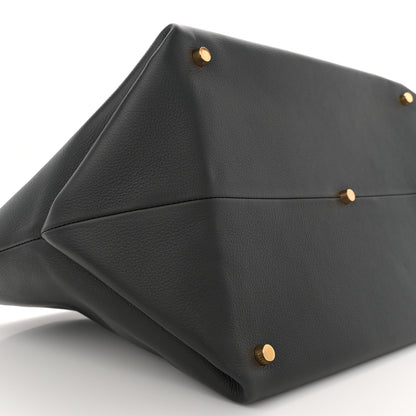 Khaite Smooth Calfskin Medium Amelia East West Tote Black 8 of 9