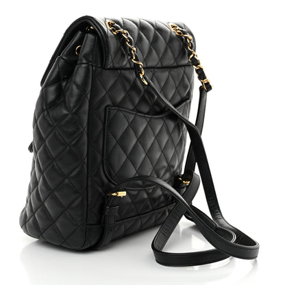 Chanel Calfskin Quilted Small Urban Spirit Backpack Black 3 of 10