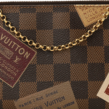 Louis Vuitton Damier Ebene Trunks Labels Pochette MM Milla 8 of 14