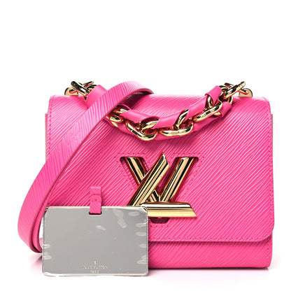 Louis Vuitton Epi Twist Braided Chain Shoulder Bag PM Rose Miami Pink 3 of 10