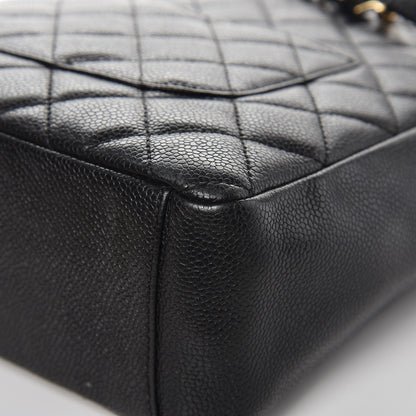 Chanel Caviar Quilted Petit Shopping Tote PST Black 12 of 13
