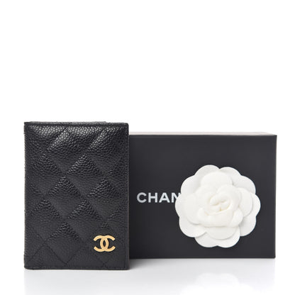 Chanel Caviar Quilted Card Holder Wallet Black 8 of 8