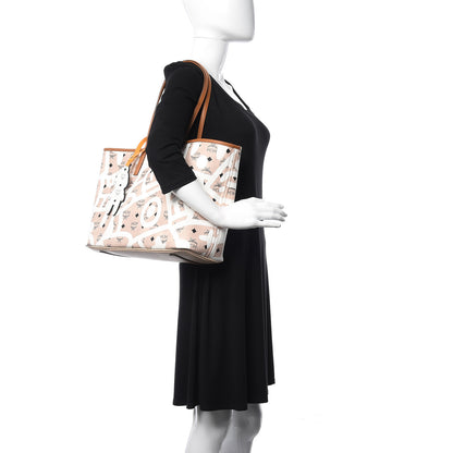 MCM X Eddie Kang Visetos Medium Reversible Shopper Tote Natural 2 of 17