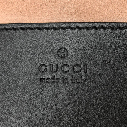 Gucci Calfskin Matelasse Aria Small GG Marmont Chain Shoulder Bag Black 6 of 9