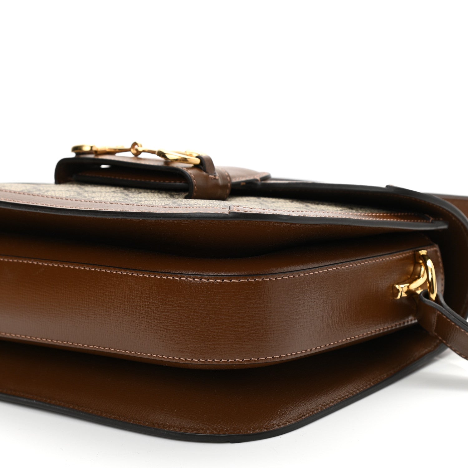 Gucci GG Supreme Monogram Horsebit 1955 Shoulder Bag Beige Brown Sugar 10 of 10