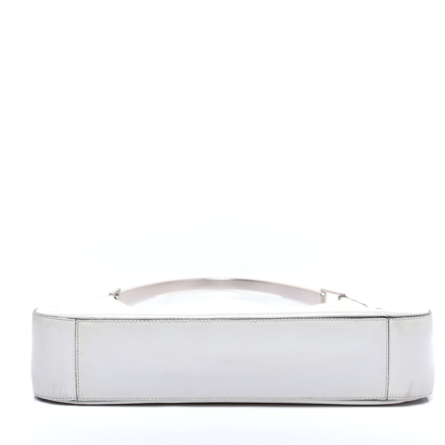 Prada Spazzolato Top Handle White 9 of 12