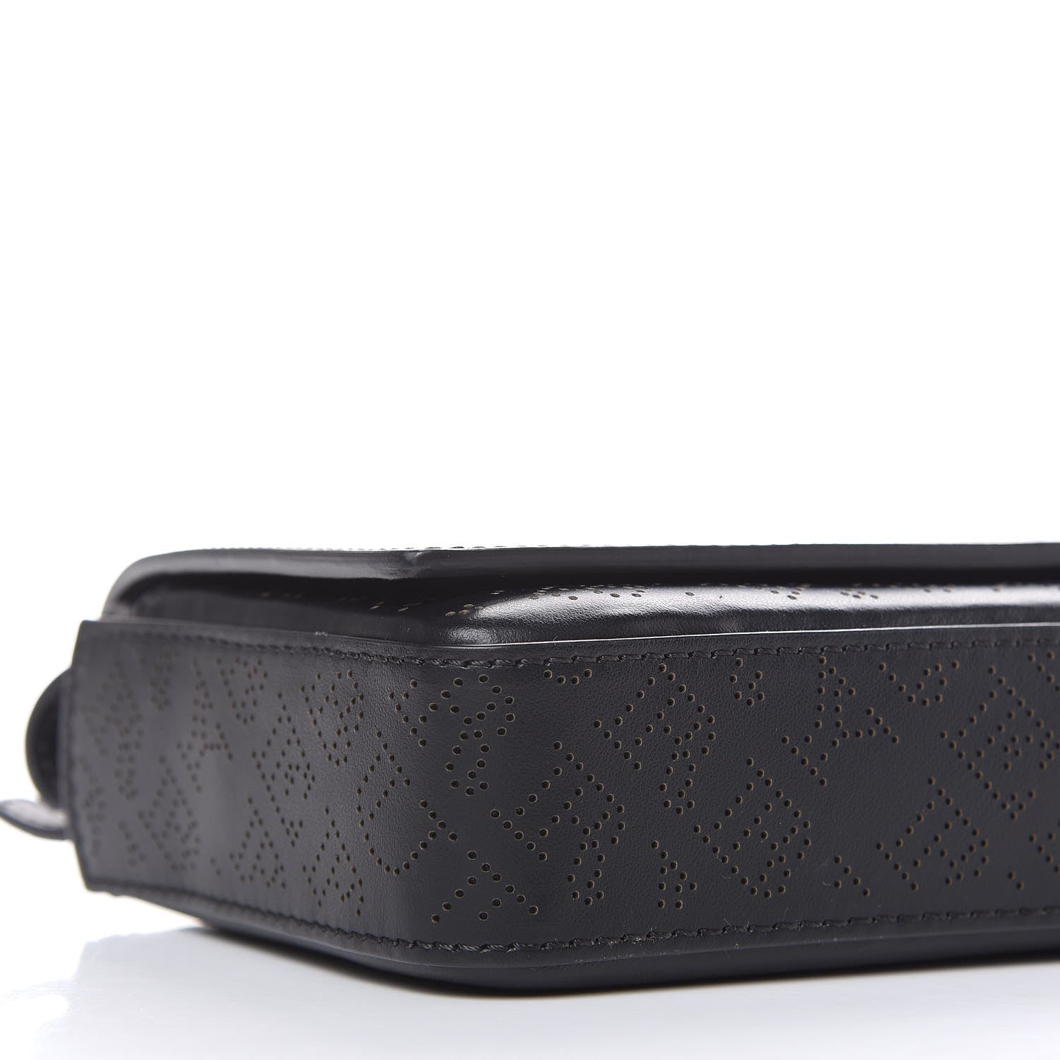 Burberry Calfskin Perforated Logo Hampshire Crossbody Black 9 of 13