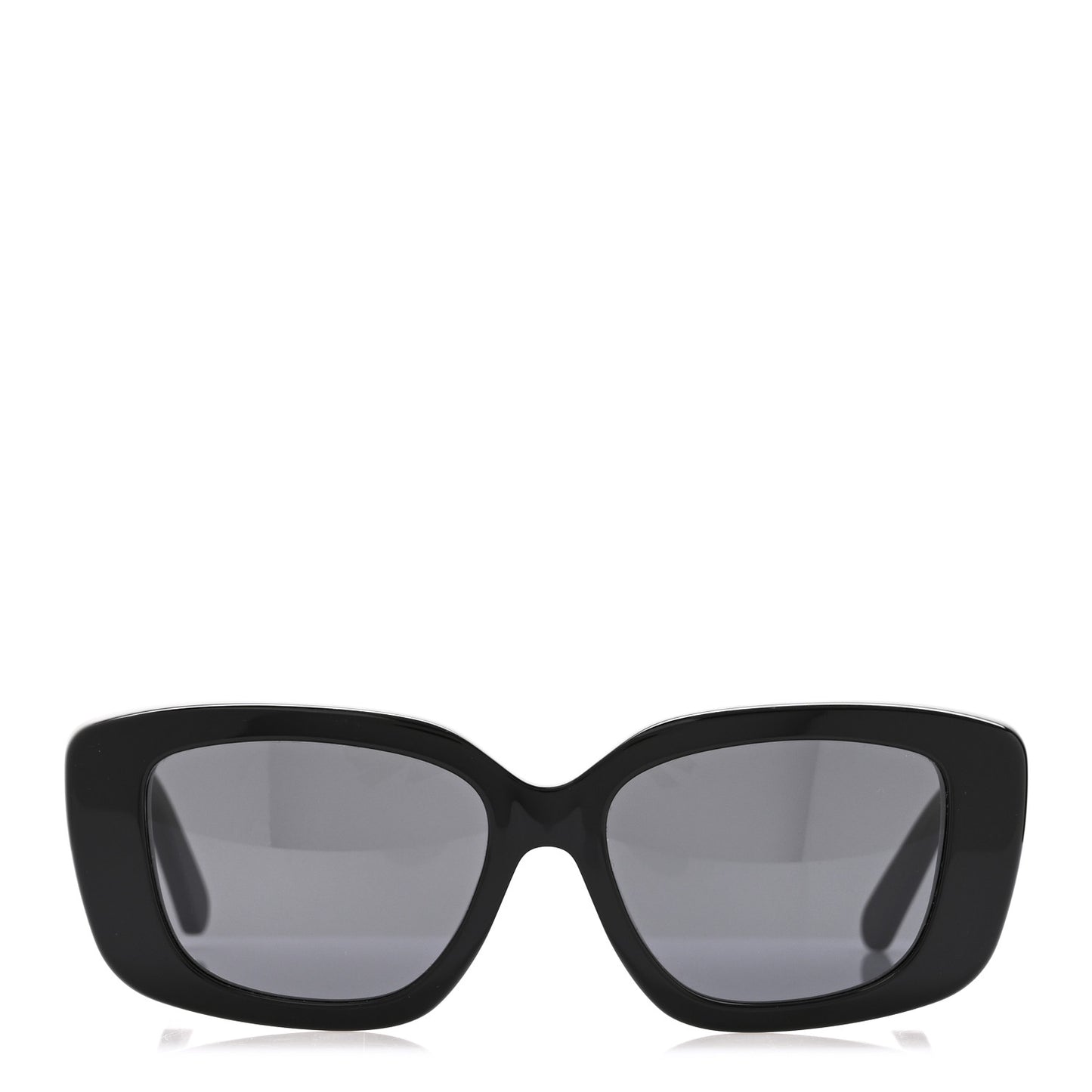 Acetate LV Circle Large Cat Eye Sunglasses Z2642U Black