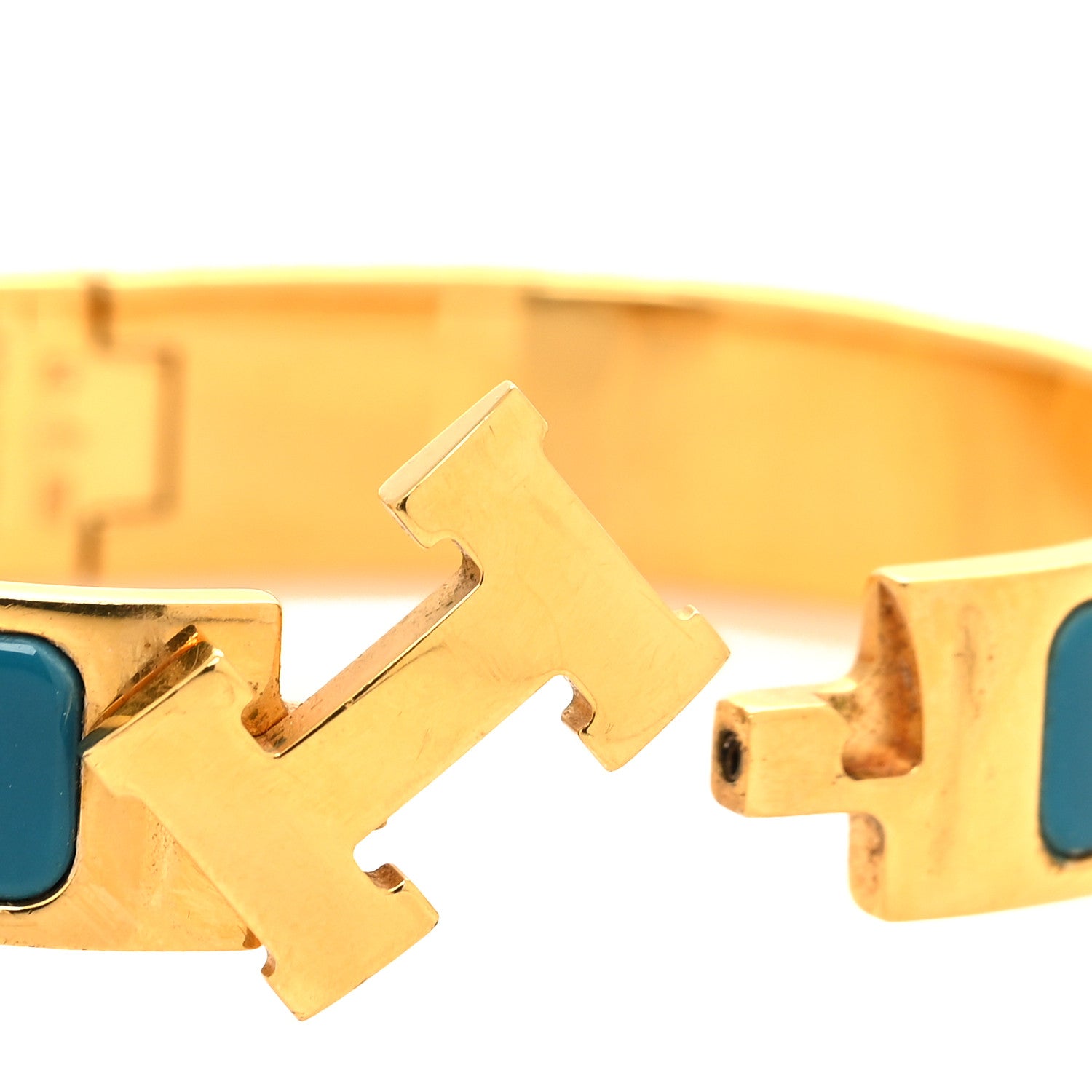 Hermes Enamel Narrow Clic Clac H Bracelet PM Bleu Album 4 of 5