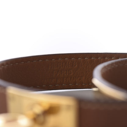 Hermes Barenia Kelly Double Tour Bracelet S Fauve 5 of 5