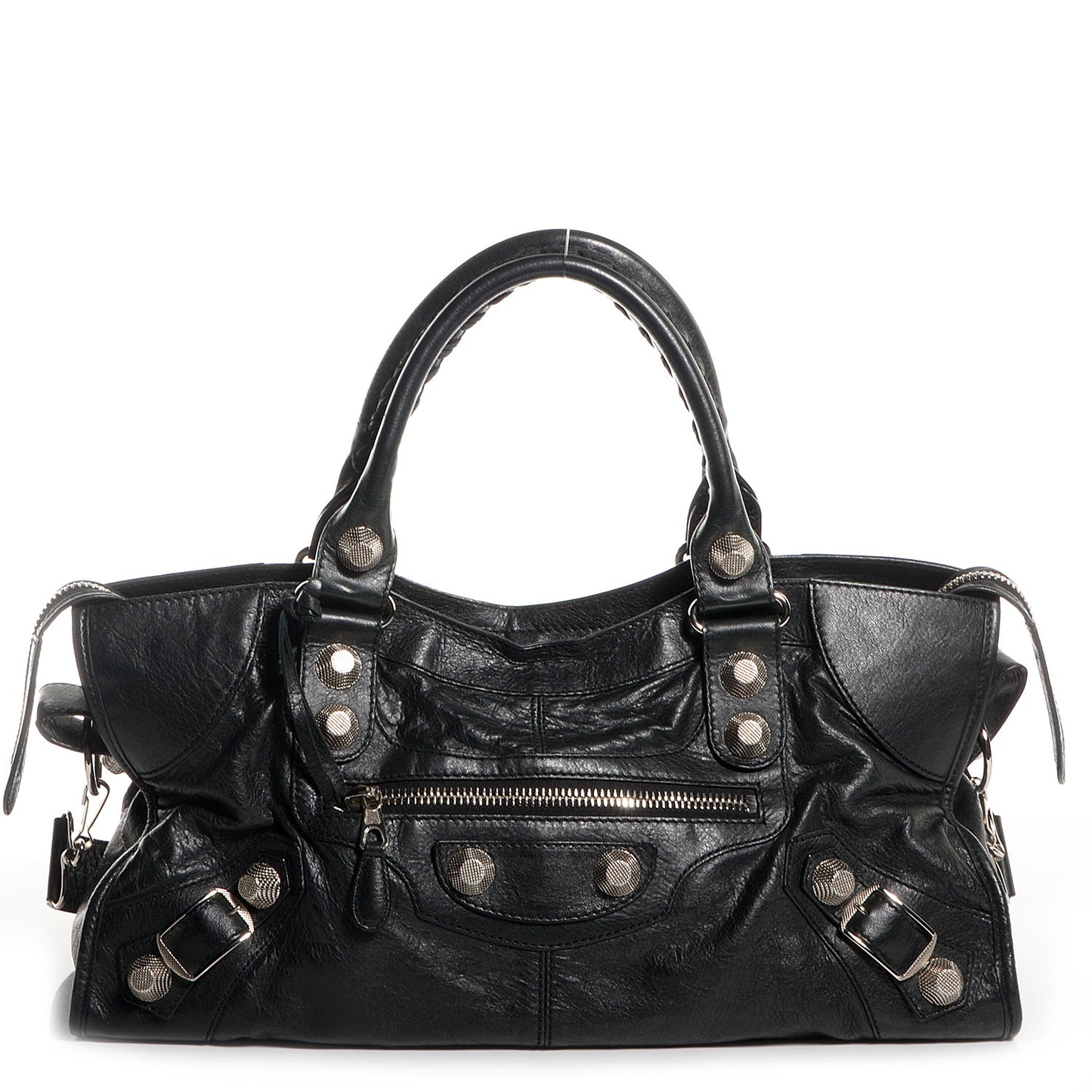 Agneau Giant 21 Silver Hardware Part Time Black