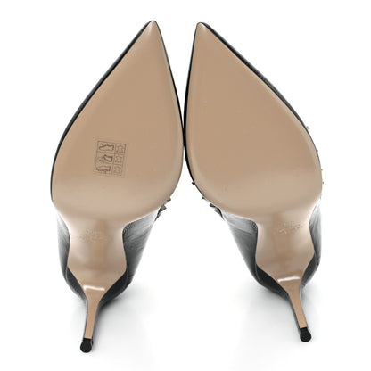 Valentino Garavani Patent Calfskin Rockstud 100mm Pumps 38.5 Black 6 of 10