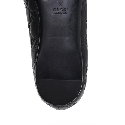 Gucci Guccissima Web Flats 37.5 Black 12 of 13