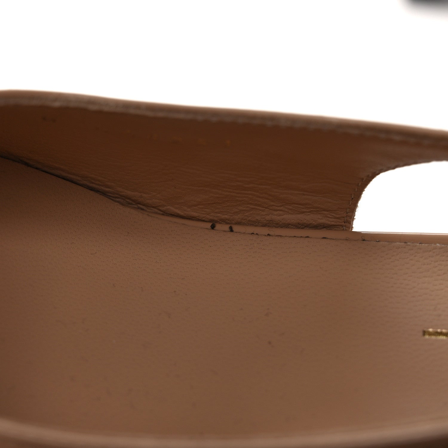 Chanel Patent Calfskin Cap Toe CC Slingback Pumps 37.5 Beige 10 of 12