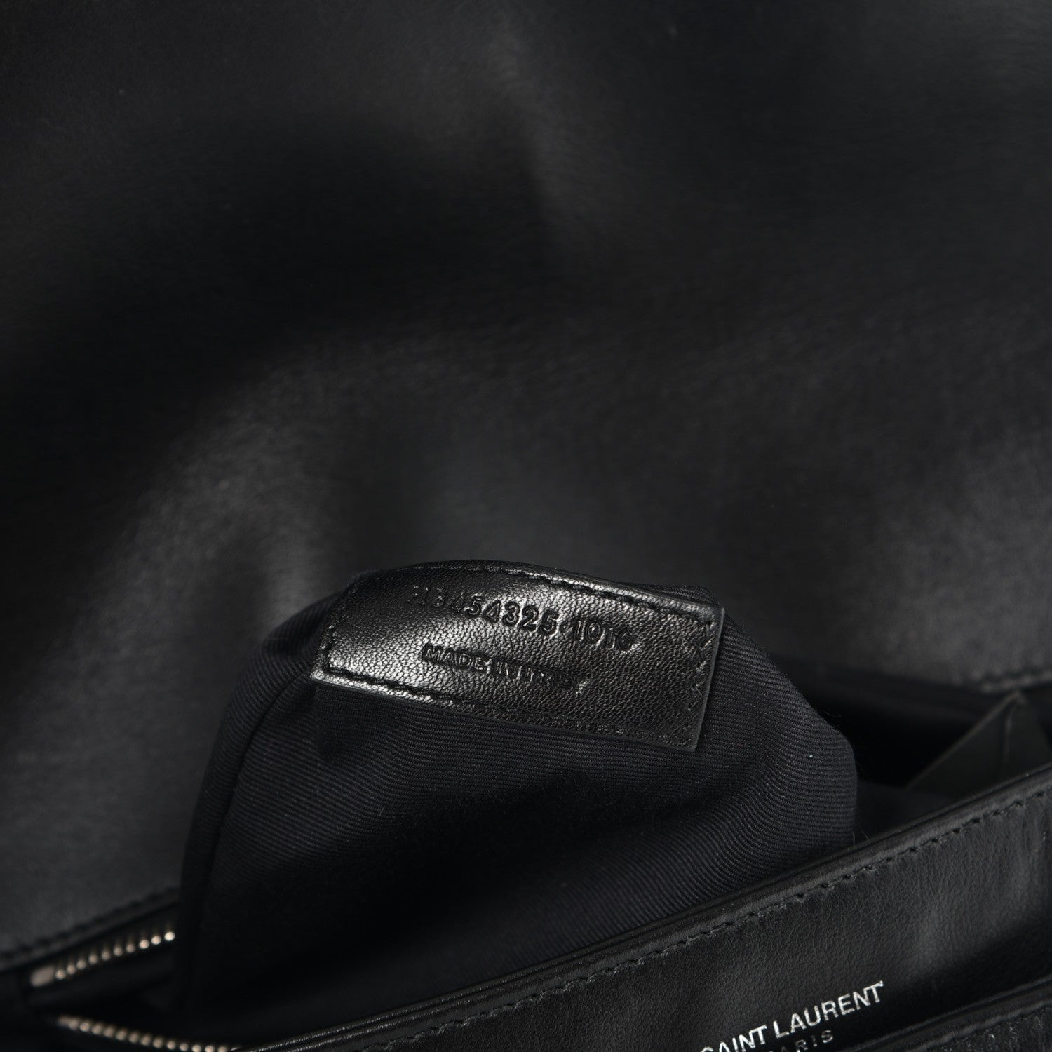 Saint Laurent Calfskin Y Quilted Monogram Loulou Shoulder Bag Black 7 of 10