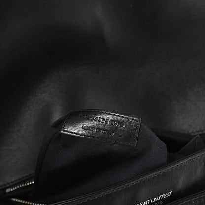 Saint Laurent Calfskin Y Quilted Monogram Loulou Shoulder Bag Black 7 of 10
