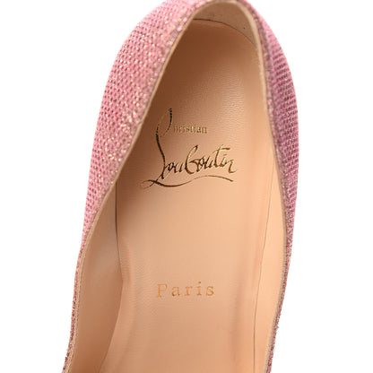 Christian Louboutin Glitter Diams Pigalle Follies 100 Pumps 36.5 Poudre 8 of 9