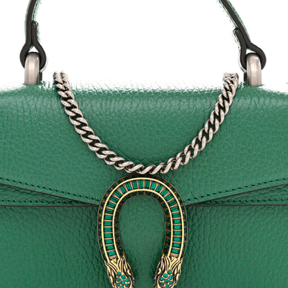 Gucci Dollar Calfskin Crystal Mini Dionysus Top Handle Bag Emerald 8 of 10