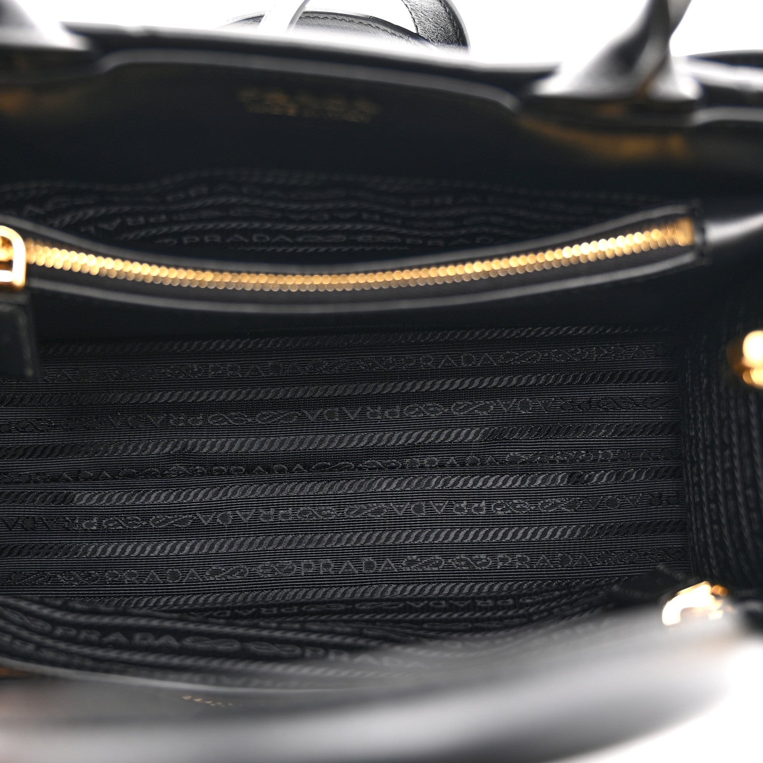 Prada Soft Calfskin Triangolo Symbole Embossed Mini Tote Black 5 of 10