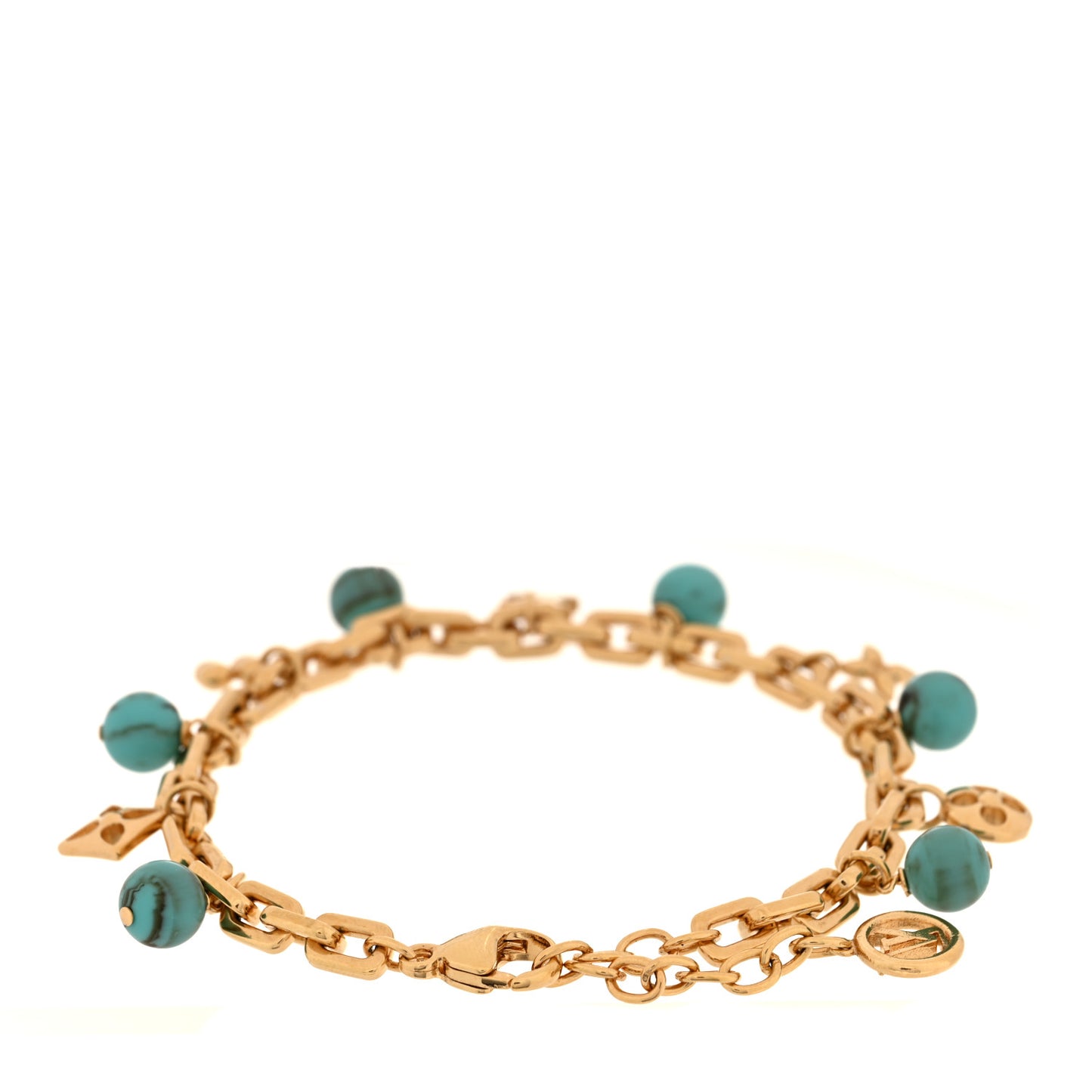 My LV Pearl Bracelet Gold Turquoise