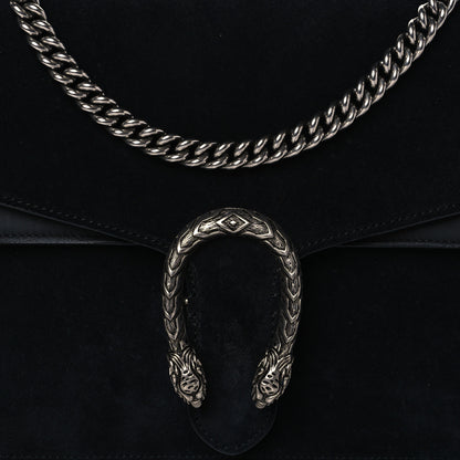 Gucci Suede Medium Dionysus Shoulder Bag Black 5 of 10
