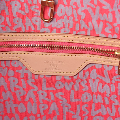 Louis Vuitton Monogram Graffiti Neverfull GM Fuchsia 6 of 10