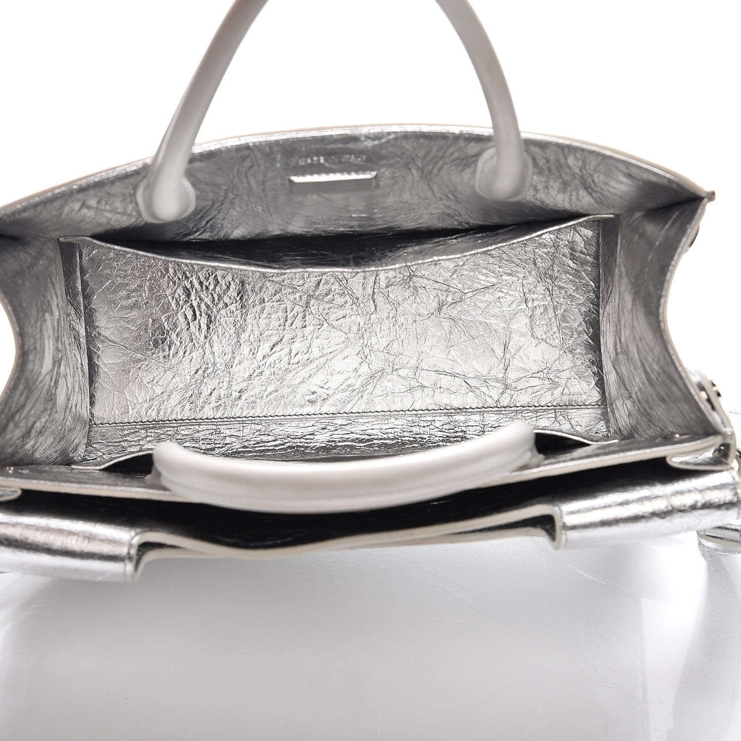 Christian Dior Metallic Calfskin Medium Diorever Flap Silver 5 of 9