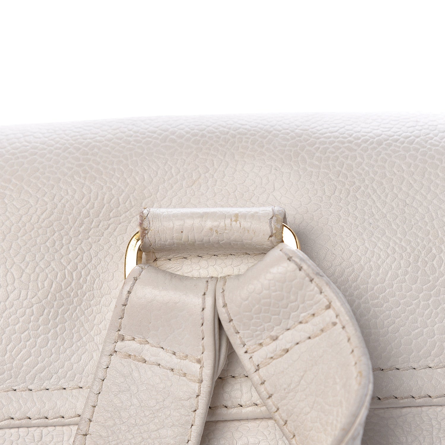 Chanel Caviar CC Backpack White 18 of 24