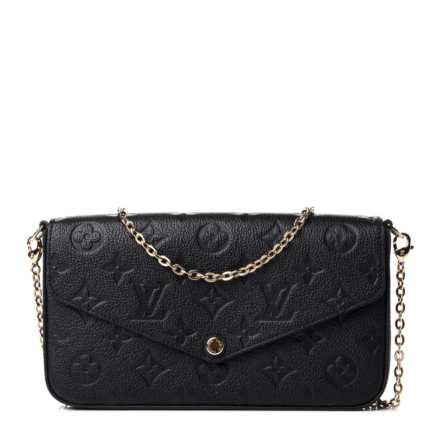 Empreinte Pochette Felicie Chain Wallet Black