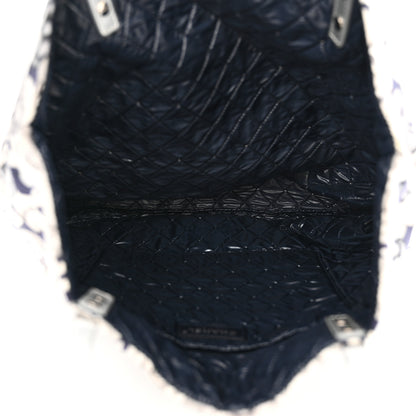 Chanel Nylon Cat Emoticon Tote Navy Silver 5 of 11