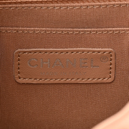Chanel Calfskin Chevron Quilted Small Urban Spirit Backpack Beige 6 of 16