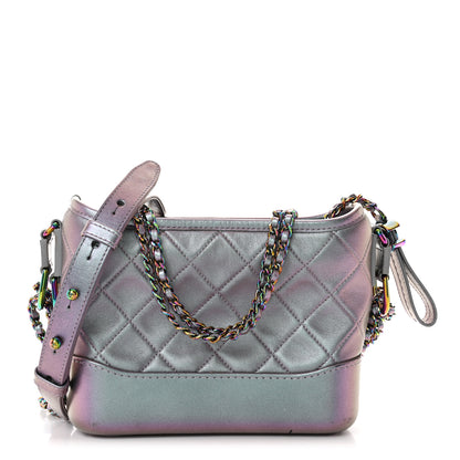 Chanel Iridescent Lambskin Calfskin Quilted Small Gabrielle Hobo Light Purple 1 of 13