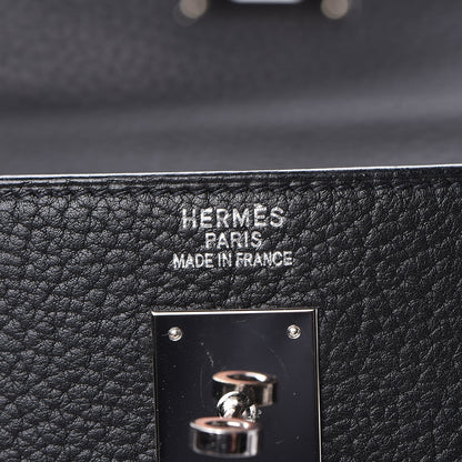 Hermes Fjord Kelly Retourne 40 Black 22 of 47