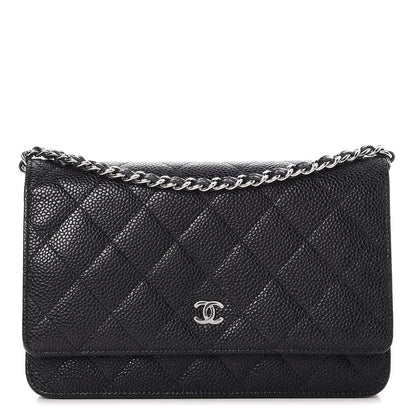 Chanel Caviar Quilted Wallet On Chain WOC Black 1 of 8