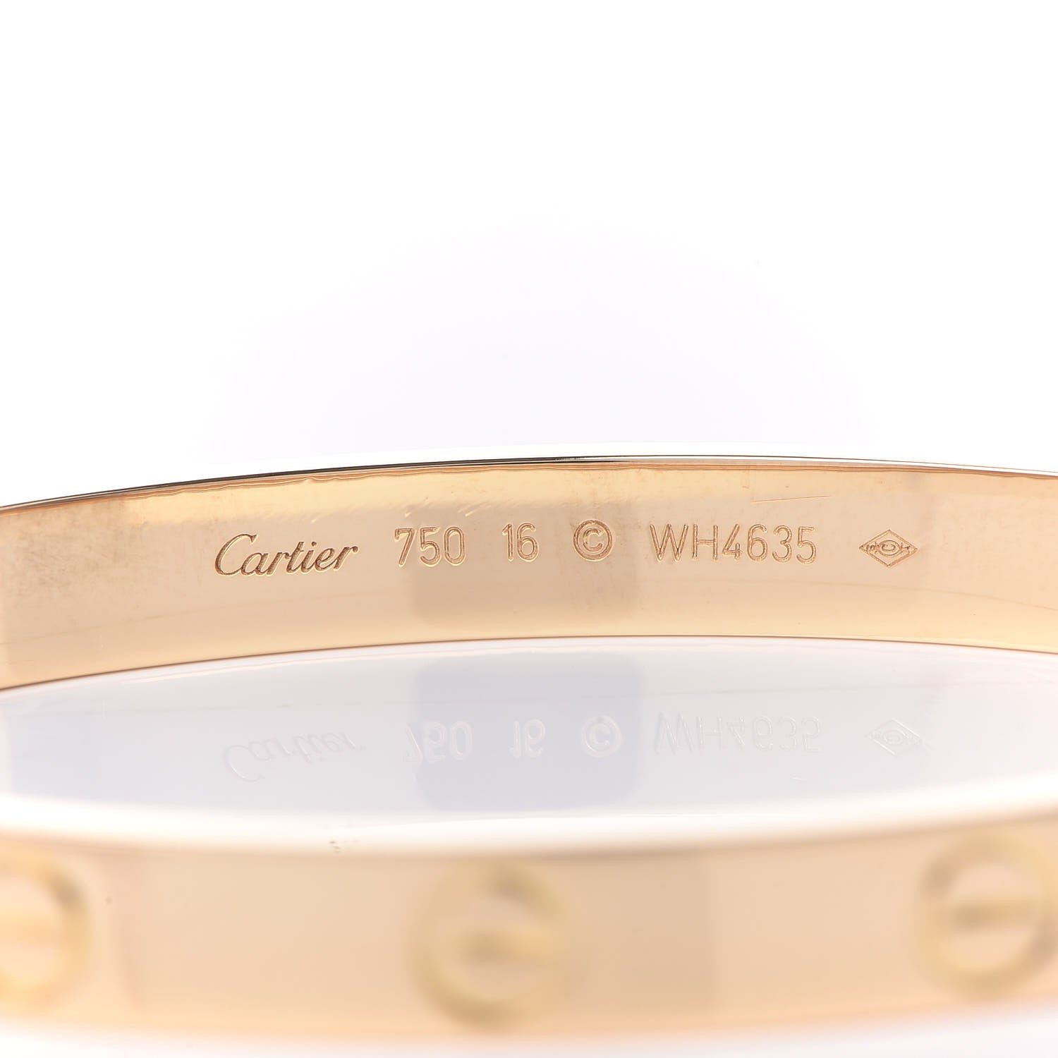 Cartier 18K Yellow Gold LOVE Bracelet 16 4 of 4